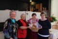 Sue Thomas (right), the winner of the best decorated house contest.  L to R - Marg Couper, Louise Mantha, Cathy Livingston, Sue Thomas.  Delta Harvest Festival 2015