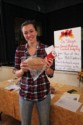 Stephanie Dobson with her prize winning loaf.